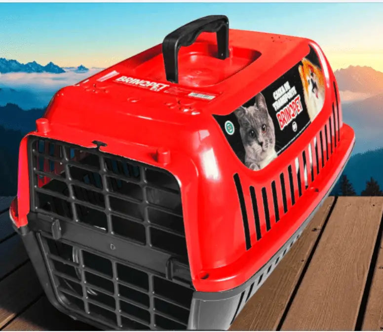 Caixa de Transporte para Gatos Segura e Estilosa | Caprioli Shop transporte gatos VERMELHO / Nº1