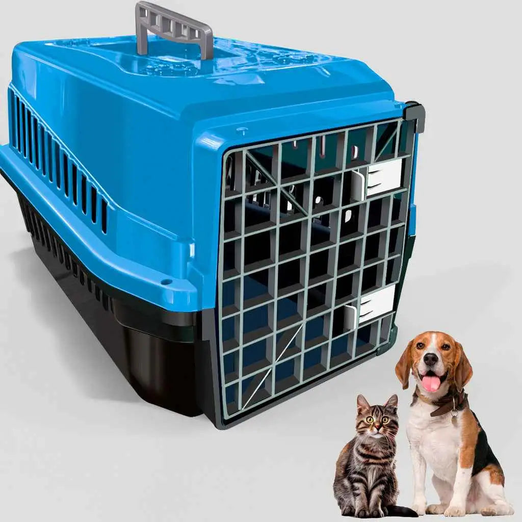 Caixa de Transporte Pet Elegante e Segura | Caprioli Shop para cachorro Azul