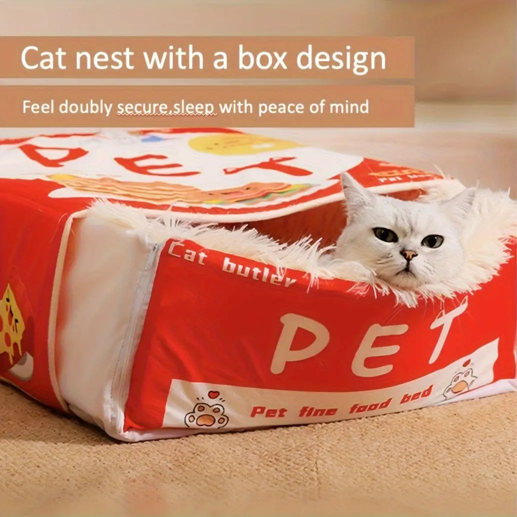 Cama de gato retangular - Conforto aconchegante para felinos | Caprili Inter - brinquedos gatos