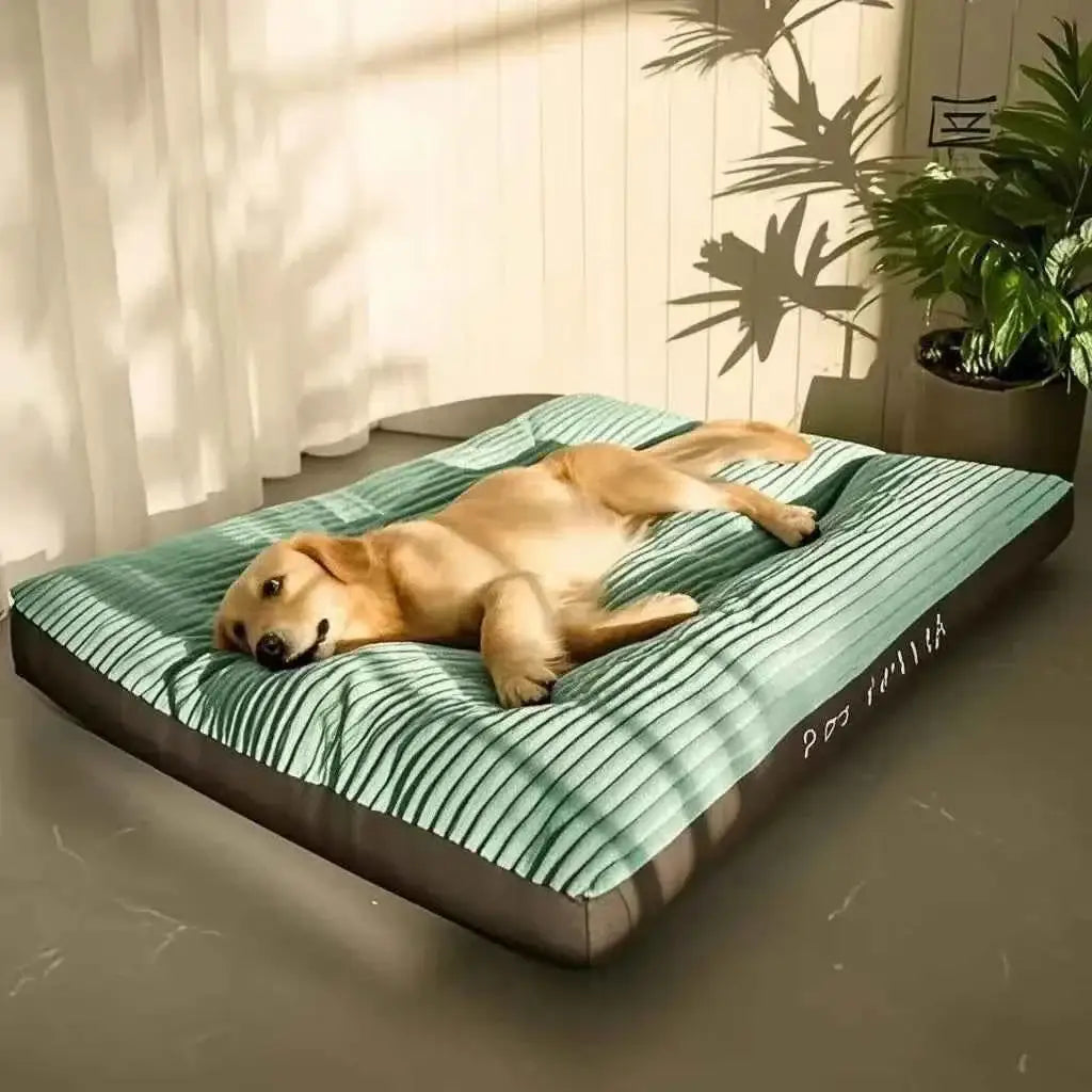 Cama Grande para Cães Conforto e Estilo Sofisticado | Caprioli Inter Acessórios Pets Green / XXXL 115x80x7cm