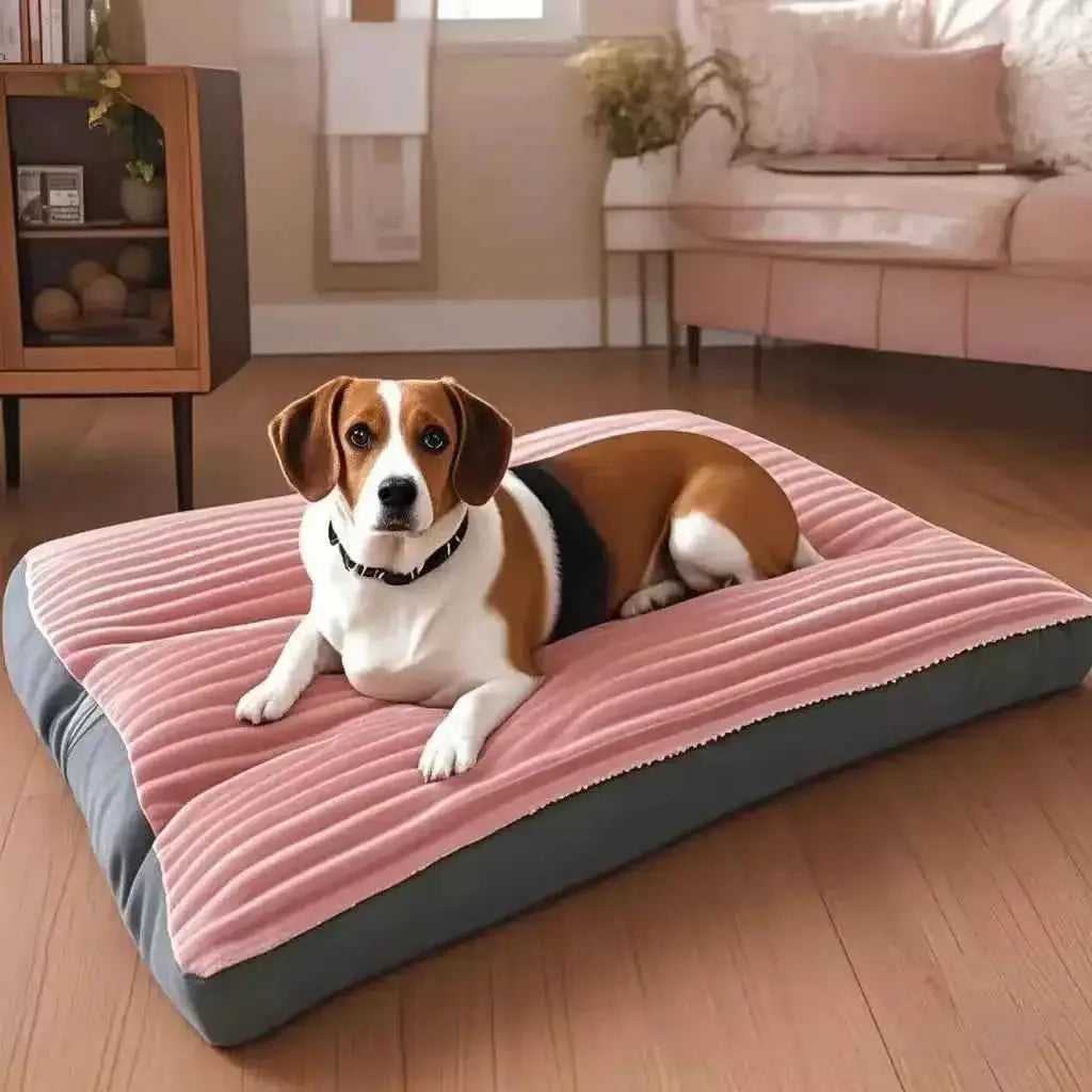 Cama Grande para Cães Conforto e Estilo Sofisticado | Caprioli Inter Acessórios Pets Pink / XL 78x58x7cm