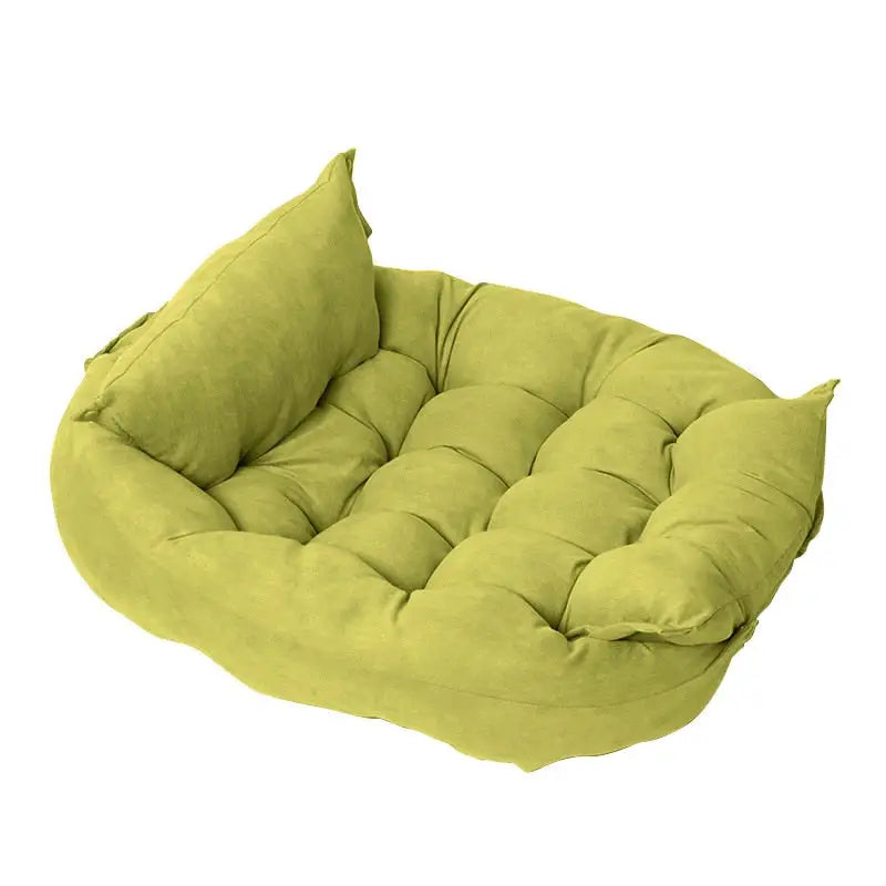 Cama Multifuncional para Pets com 3 Usos e Veludo – Tamanhos P a GG | Caprioli Inter Caminha casinha Cachorro Verde