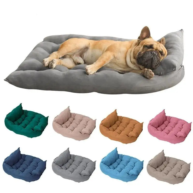Cama Multifuncional para Pets com 3 Usos e Veludo – Tamanhos P a GG | Caprioli Inter Caminha casinha Cachorro