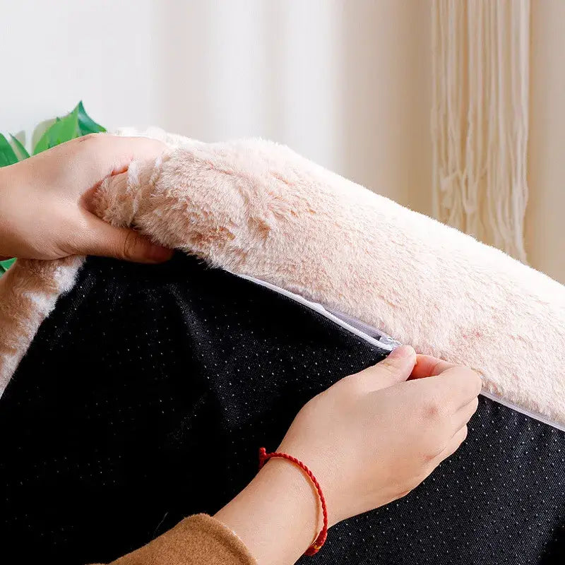 Cama sofá pet removível antiderrapante em coral | Caprioli Inter Acessórios para Pets
