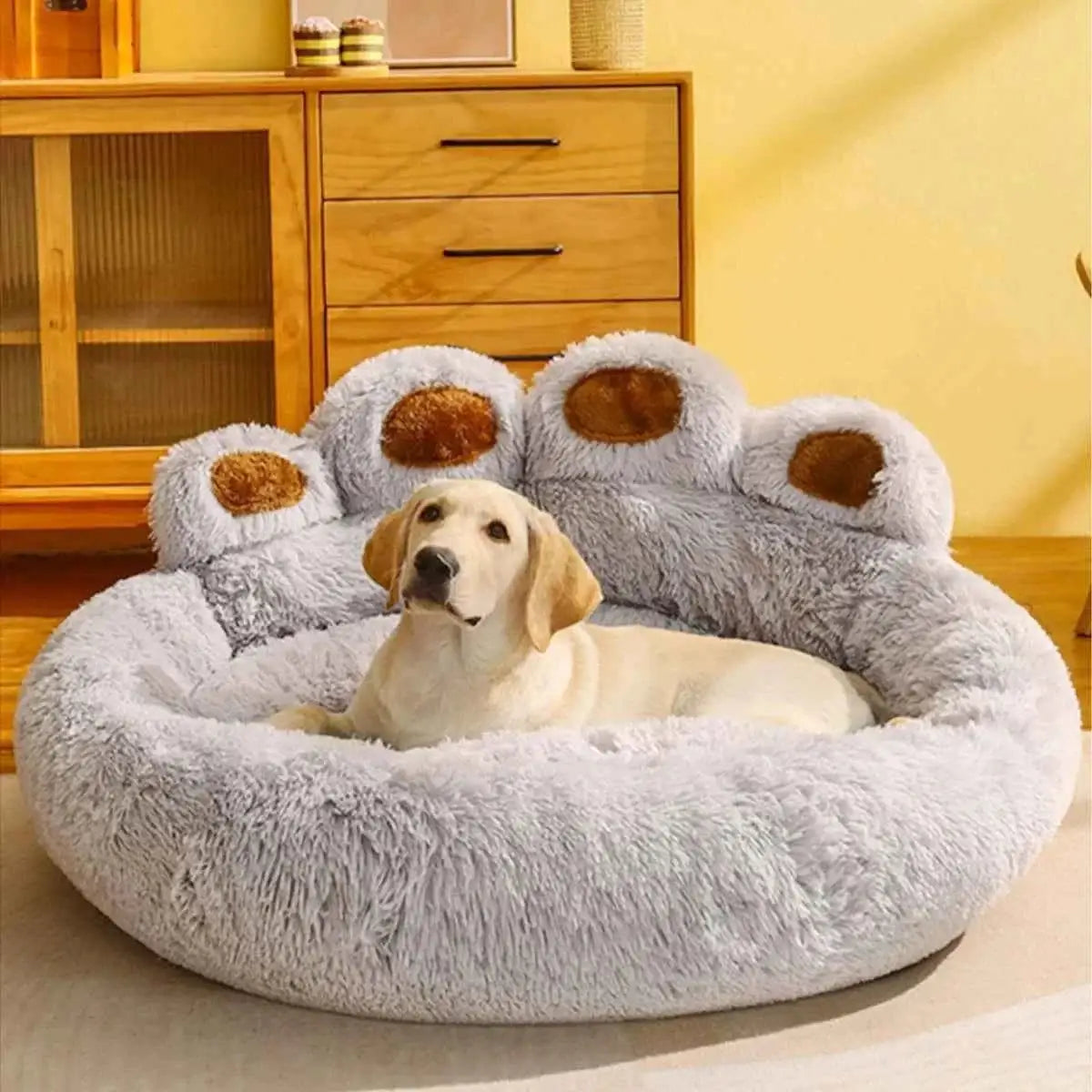 Cama Sofisticada para Cães Conforto Premium | Caprioli Inter caminha e casinha cachorro Light gray / M 60cm