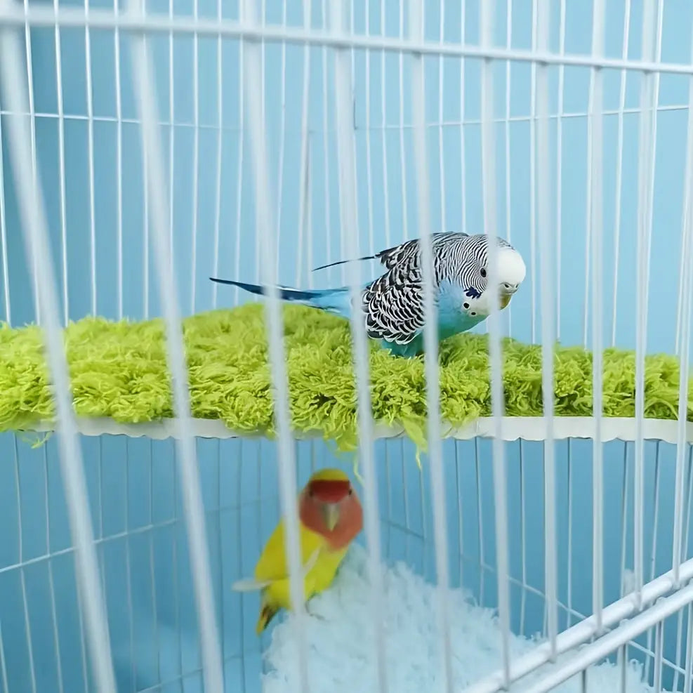 Cama Suspensa Triangular Pelúcia para Pássaros Pequenos | Caprioli Inter Brinquedos e Acessórios gaiola