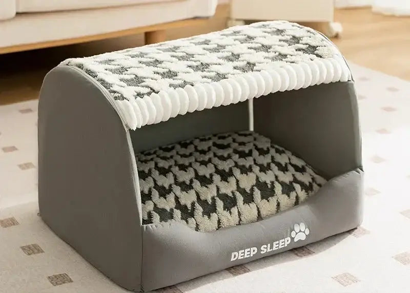 Cama Toquinha Pet com Almofada Removível e Fácil de Montar | Caprioli Inter Caminha casinha para Cachorro Cinza / P