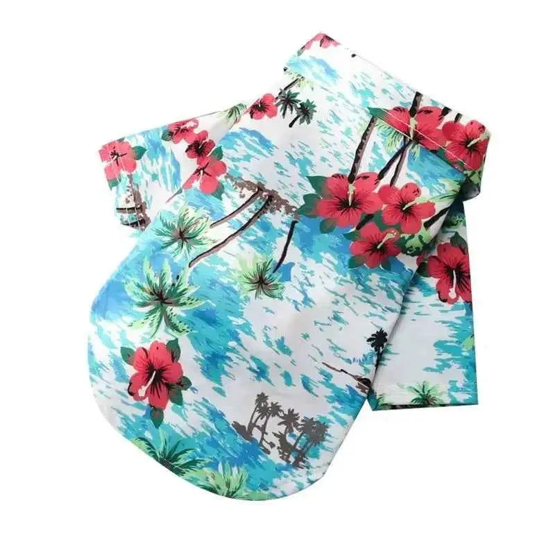 Camisa Havaiana para Cães Estilo e Conforto de Verão | Caprioli Shop Acessórios Pets Blue island / P