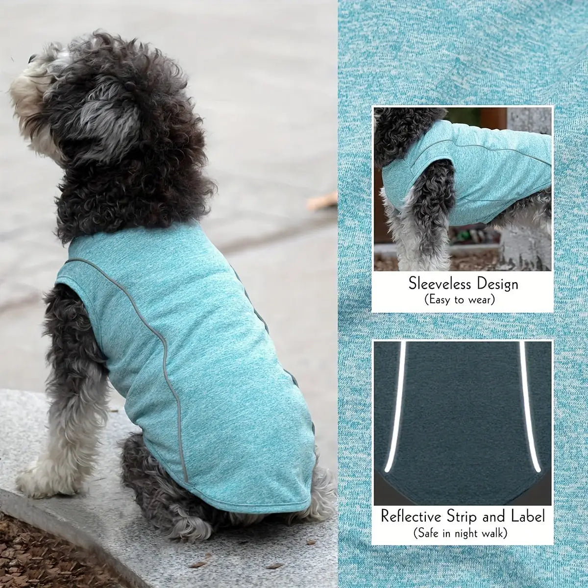 Camisetas de Proteção Solar para Cachorros Refletivas Secagem Rápida | Caprioli Inter Acessórios Pets