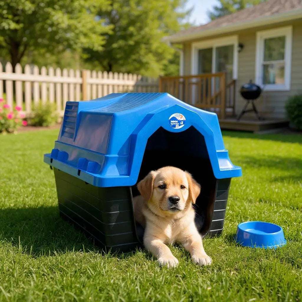 Casinha Para Cachorro N5 Azul + COLCHONETE Caprioli Shop Casa para cachorro