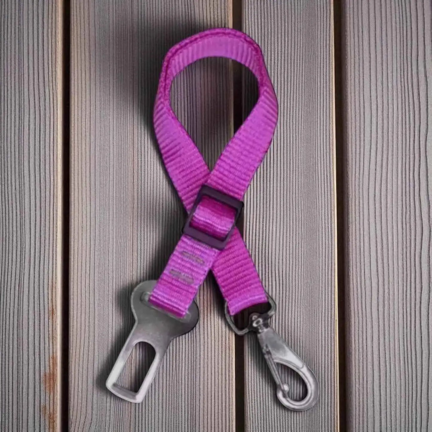 Cinto de Segurança Ajustável para Pets Viagens Seguras | Caprioli Shop ROSA