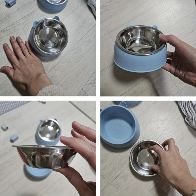 Tigela Inox Oblíqua para Cães e Gatos | Caprioli