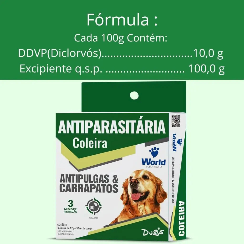 Coleira Antipulgas Ajustável para Cães Proteção Premium | Caprioli Shop antipulgas cachorro 1 Unidade