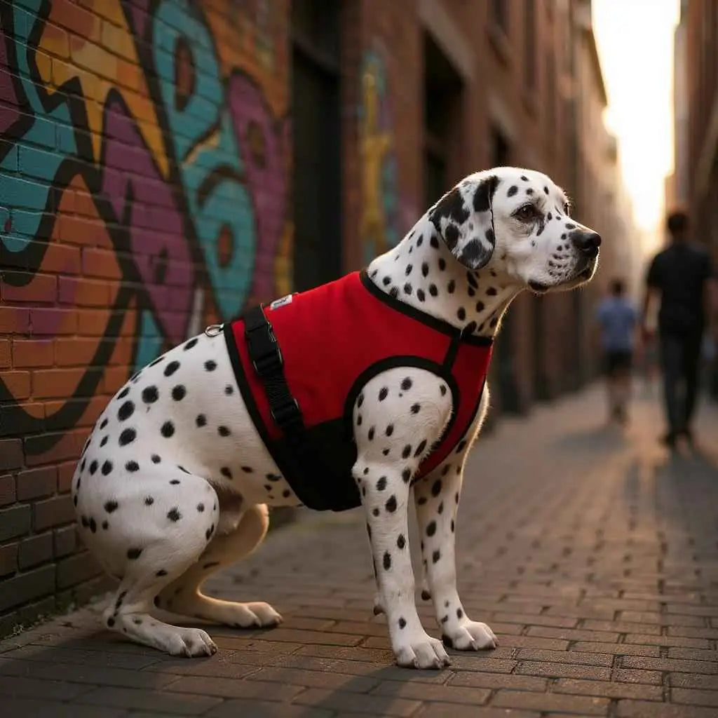 Coleira Peitoral Antipuxão para Cachorros Grandes | Caprioli Inter - Acessórios Pets - Vermelho / PP