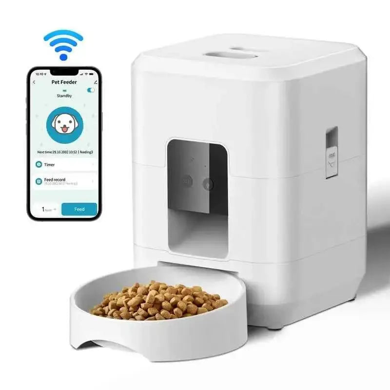 Comedouro Automático Inteligente 2L Wi Fi para Cães e Gatos com Controle Smart Life – Caprili Inter comedouro bebedouro