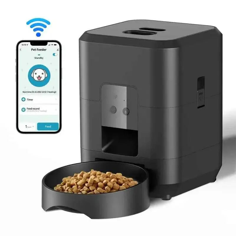 Comedouro Automático Inteligente 2L Wi Fi para Cães e Gatos com Controle Smart Life – Caprili Inter comedouro bebedouro