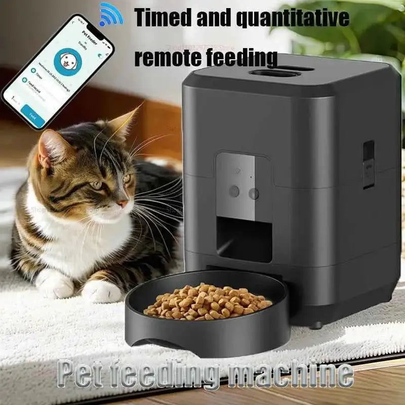 Comedouro Automático Inteligente 2L Wi Fi para Cães e Gatos com Controle Smart Life – Caprili Inter comedouro bebedouro
