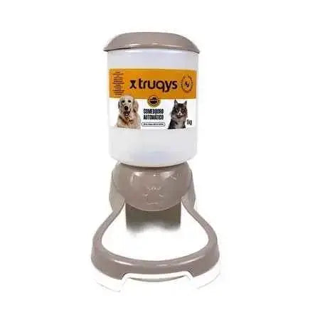 Comedouro Automático Truqys Pets - Praticidade e Estilo | Caprioli Shop - Nude - Comedouro e Bebedouro