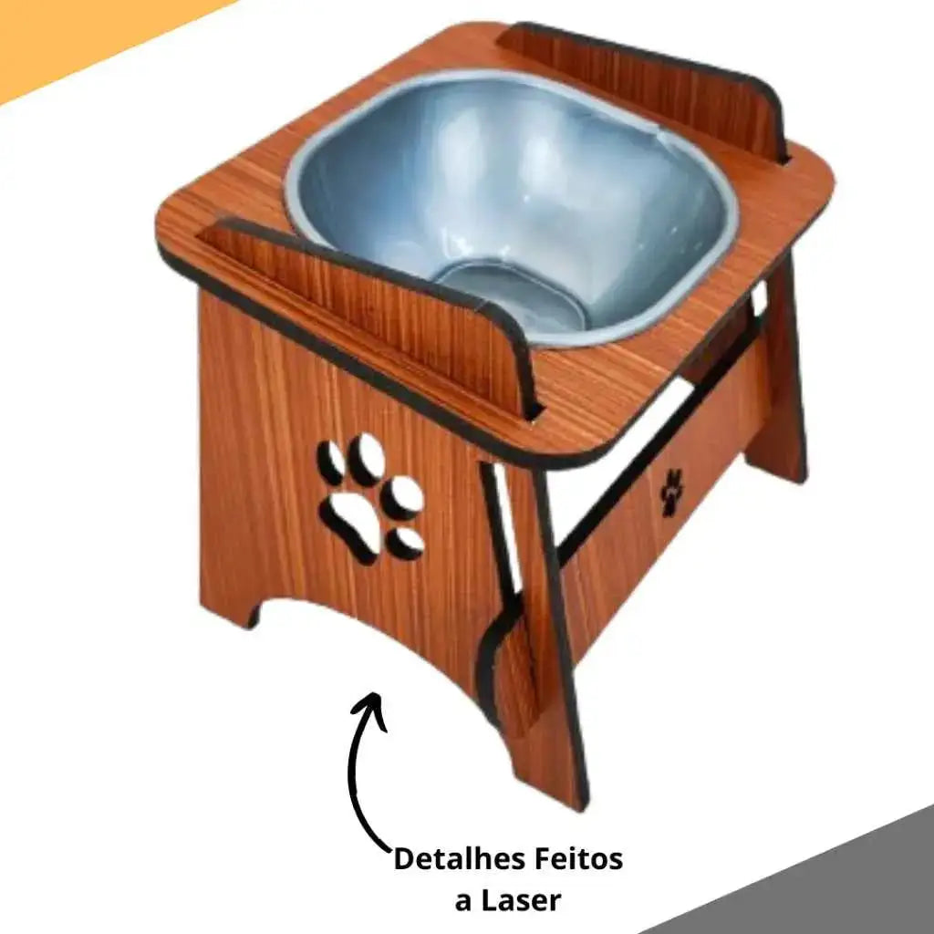 Comedouro Elevado Ergonômico para Pets - Conforto e Estilo | Caprioli Shop - COMEDOURO E BEBEDOURO