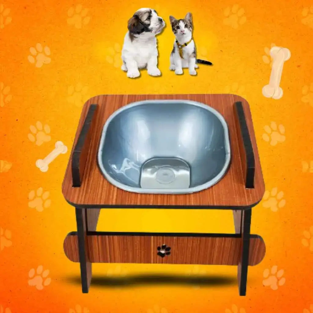 Comedouro Elevado Ergonômico para Pets - Conforto e Estilo | Caprioli Shop - Cerejeira - COMEDOURO E BEBEDOURO