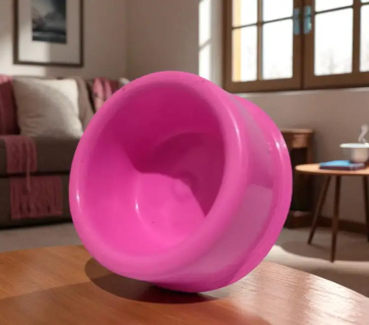 Comedouro Hamster Plástico Atóxico 75ml - Fácil Higiene + Durável | Caprioli Shop - ROSA - Comedouro para roedores