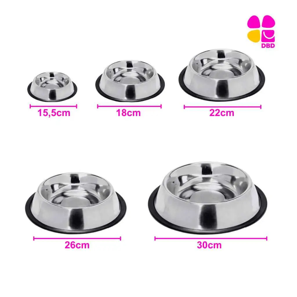 Comedouro Inox Antiderrapante para Pets - Elegância e Praticidade | Caprioli Shop - comedouro e bebedouro