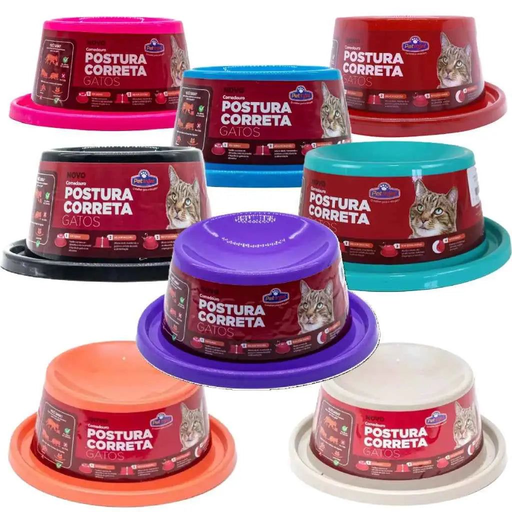 Comedouro Pet Ergonomico para Gatos - Postura Ideal | Caprioli Shop - COMEDOURO E BEBEDOURO