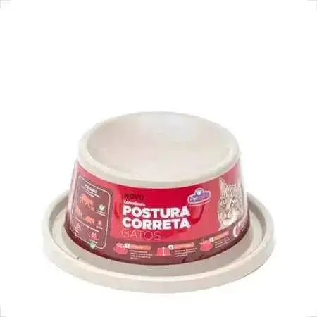 Comedouro Pet Ergonomico para Gatos - Postura Ideal | Caprioli Shop - Nude - COMEDOURO E BEBEDOURO