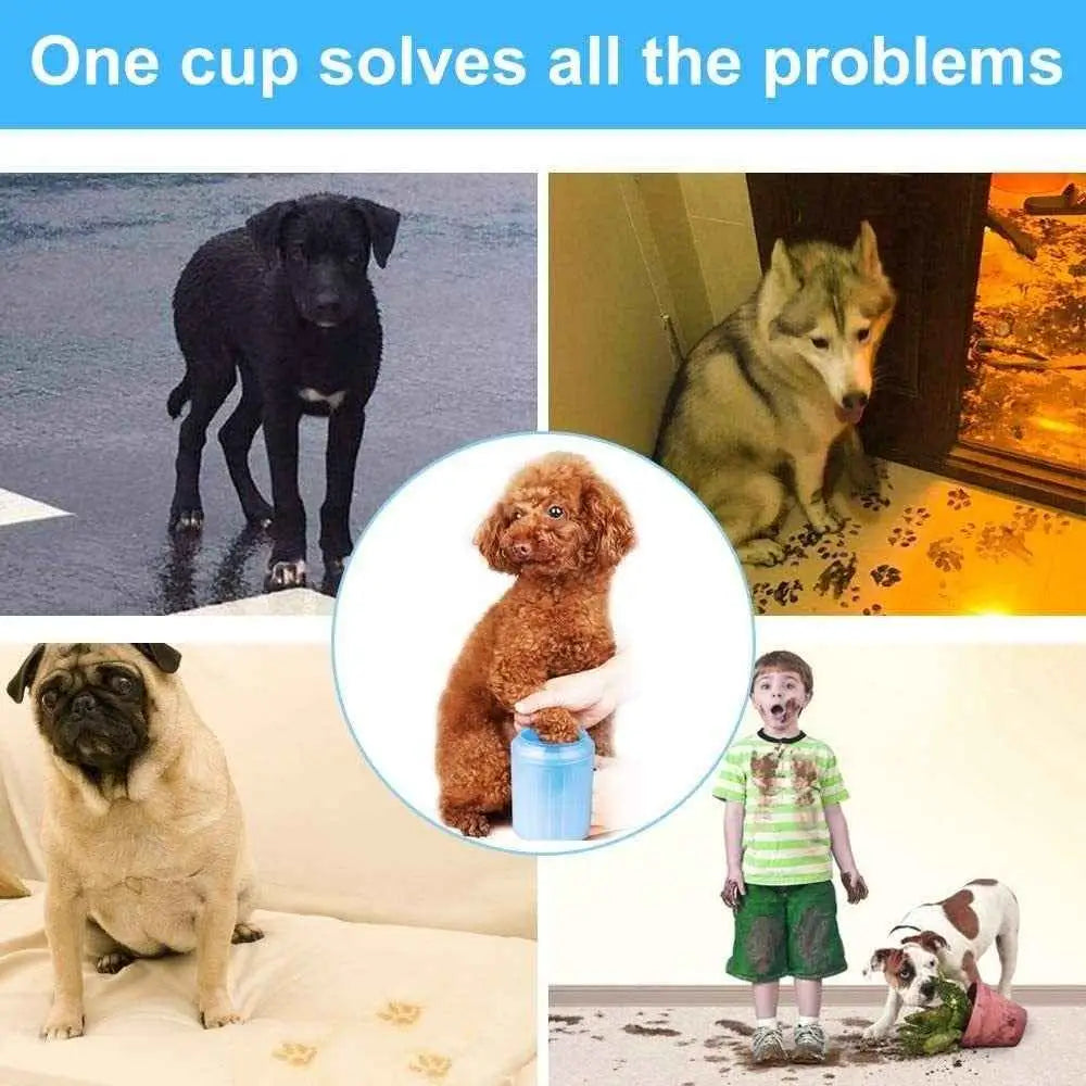 Copo Limpador de Patas para Cães Praticidade e Conforto | Caprioli Shop higiene limpeza cachorro