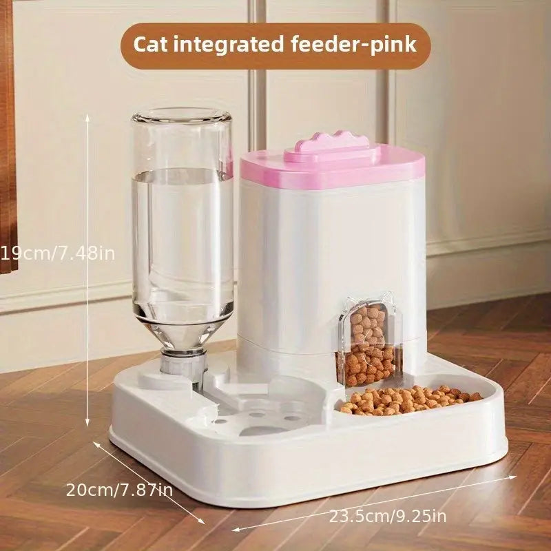 Dispensador de Água Automático para Gatos e Cães I Caprioli Inter Comedouro bebedouro Rosa