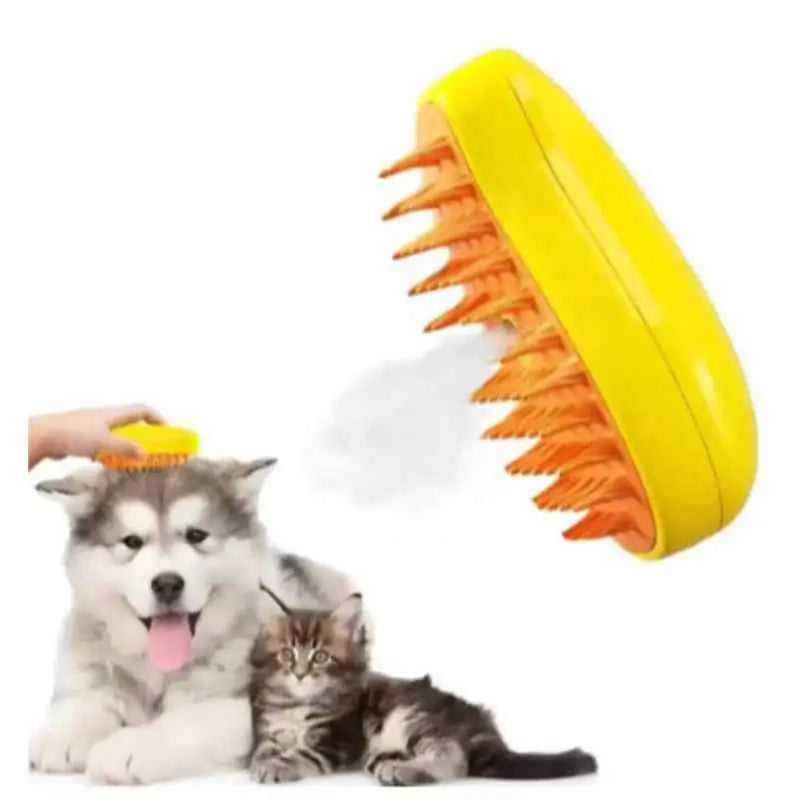 Escova Elétrica a Vapor 3 em 1 para Pets Cuidados Sofisticados | Caprioli Shop Rasqueadeira cachorro