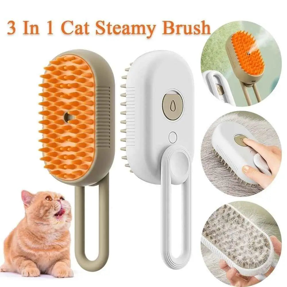 Escova A Vapor 3 em 1 para Pets Conforto e Estilo | Caprioli Shop Rasqueadeira cachorro