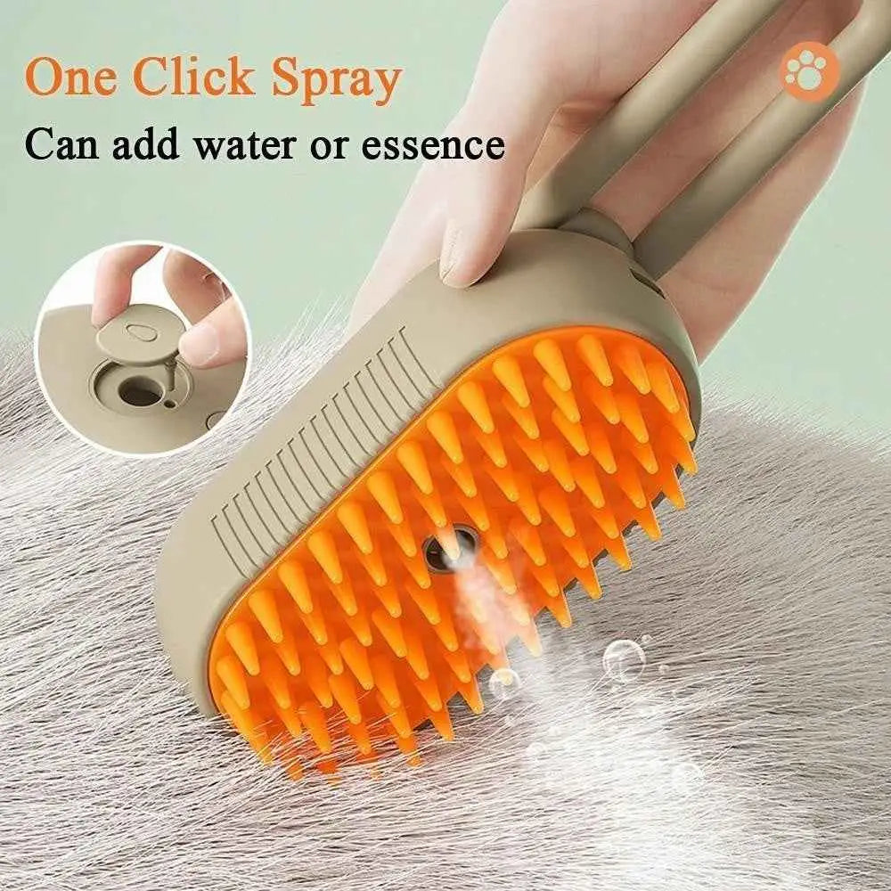 Escova A Vapor 3 em 1 para Pets Conforto e Estilo | Caprioli Shop Rasqueadeira cachorro