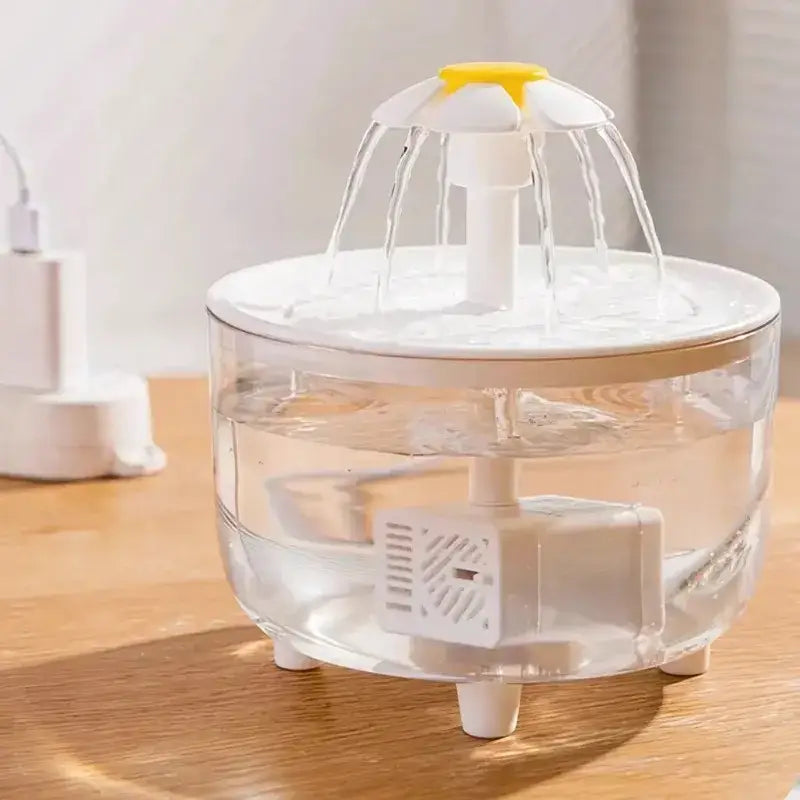 Fonte de Água Elétrica para Gatos Estimula Hidratação Silenciosa + Filtro | Caprioli Inter Bebedouro