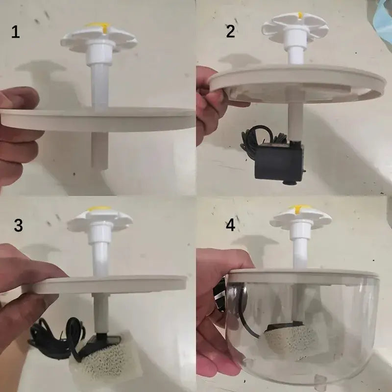 Fonte de Água Elétrica para Gatos Estimula Hidratação Silenciosa + Filtro | Caprioli Inter Bebedouro