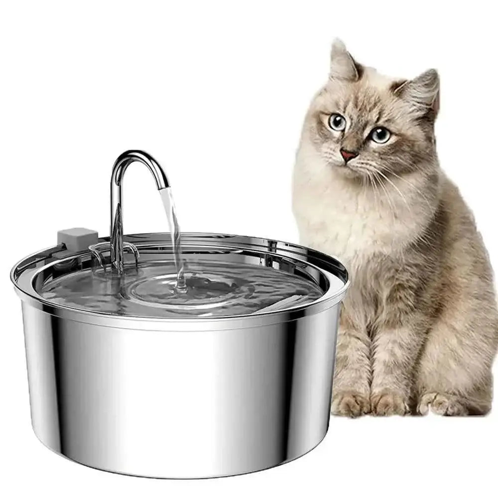 Fonte de Água Inteligente em Aço Inox para Gatos | Caprioli Inter Bebedouro
