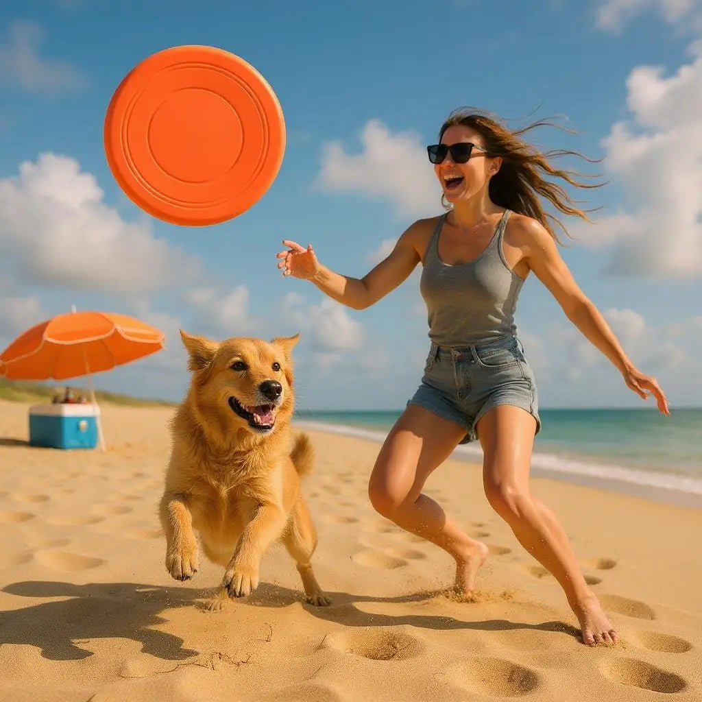 Frisbee para Cães - Diversão ao Ar Livre | Caprioli Shop - brinquedo para cães