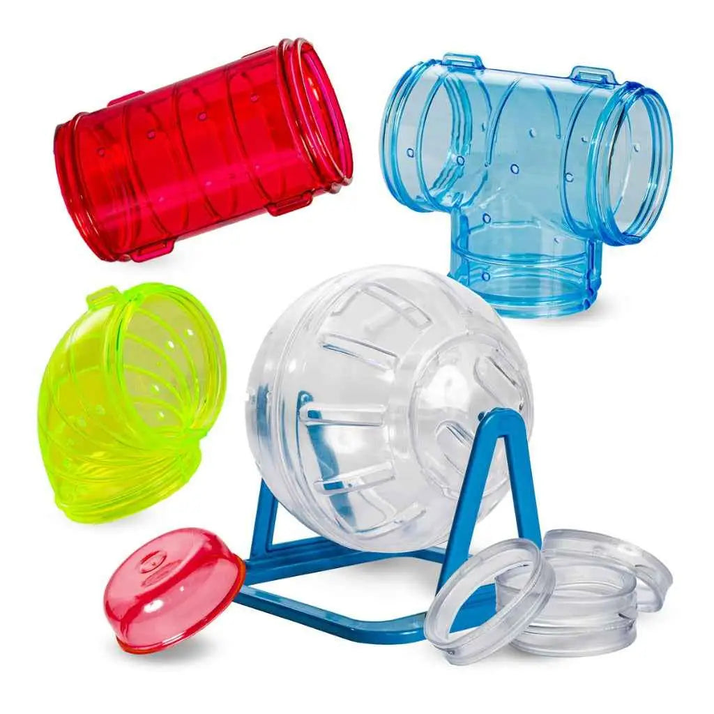 Gaiola Hamster Luxo 3 Andares Tubos Labirinto Casa Grande Fácil Limpeza | Caprioli Shop - Gaiola para hamster