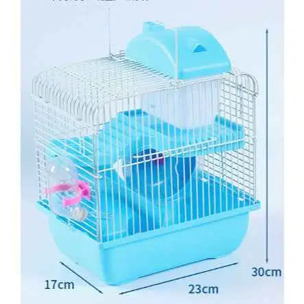 Gaiola Tubo Super Luxo Hamster 2 Andares Moderna + Brinde Bebedouro | Caprioli Shop