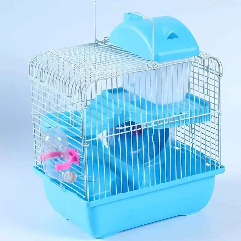 Gaiola Tubo Super Luxo Hamster 2 Andares Moderna + Brinde Bebedouro | Caprioli Shop