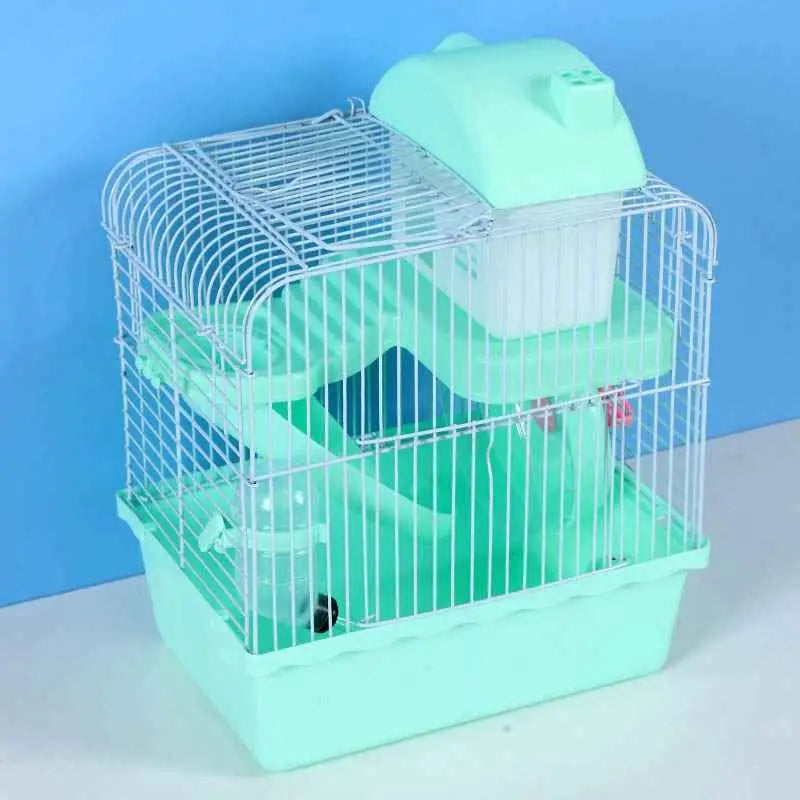 Gaiola Tubo Super Luxo Hamster 2 Andares Moderna + Brinde Bebedouro | Caprioli Shop
