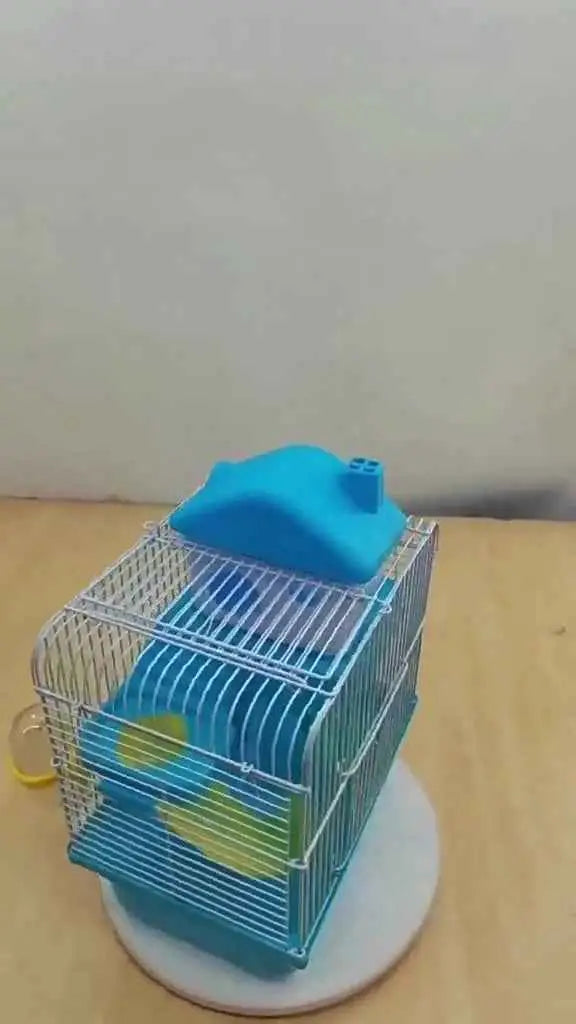 Gaiola Tubo Super Luxo Hamster 2 Andares Moderna + Brinde Bebedouro | Caprioli Shop