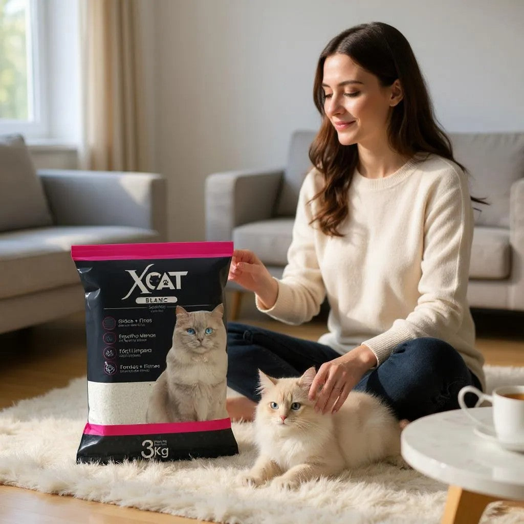 Areia Higiênica Xcat Blanc 3Kg - Conforto e Controle de Odores | Caprioli