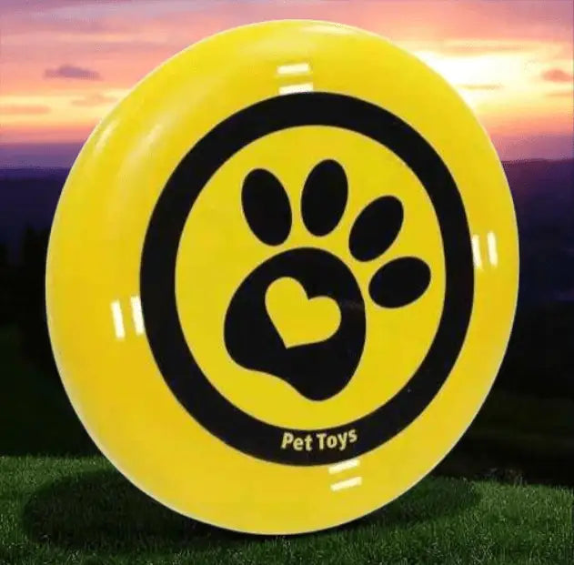Kit 2 Frisbees Amarelos para Cachorros - Diversão e Exercício | Caprioli Shop - brinquedo para cães