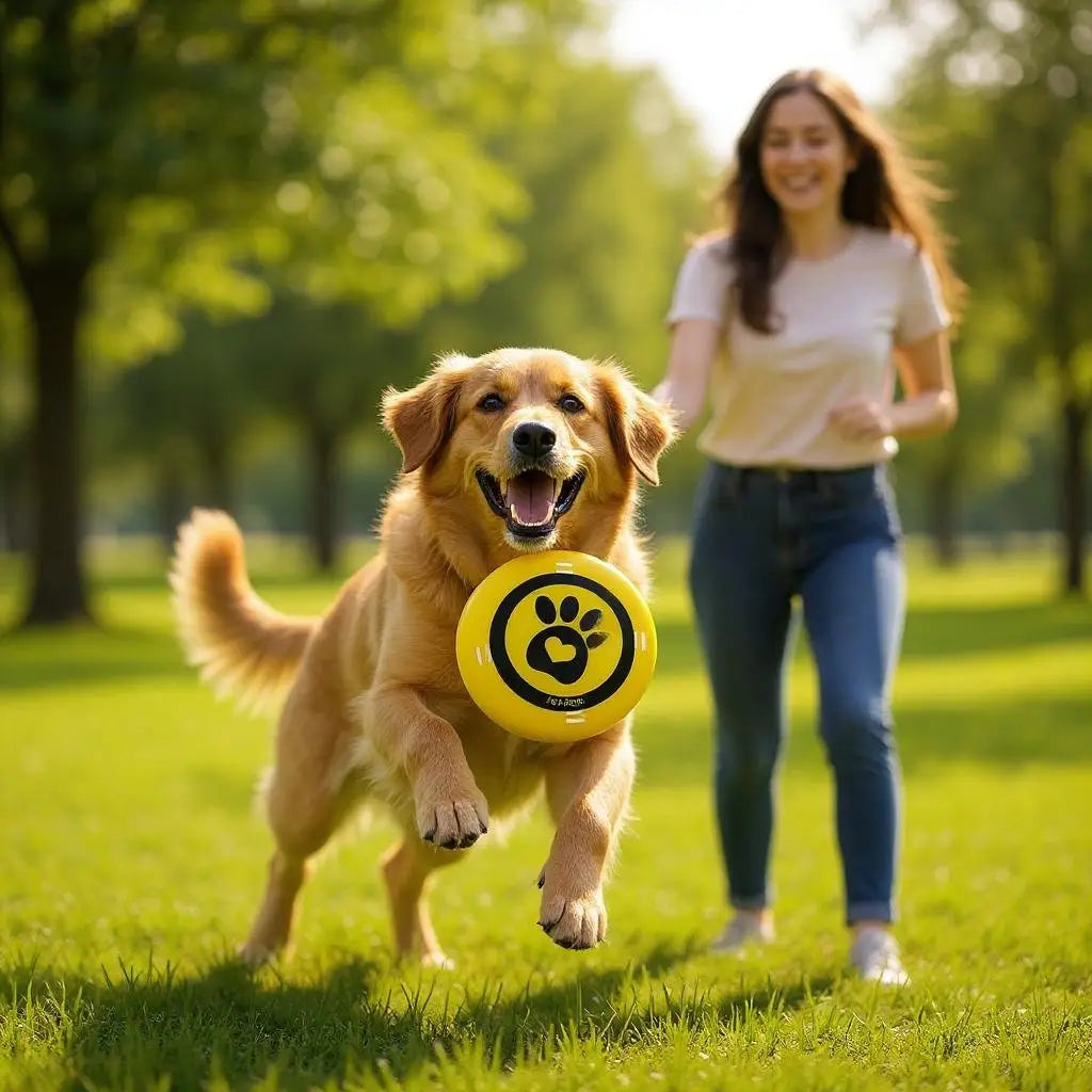 Kit 2 Frisbees Amarelos para Cachorros - Diversão e Exercício | Caprioli Shop - brinquedo para cães