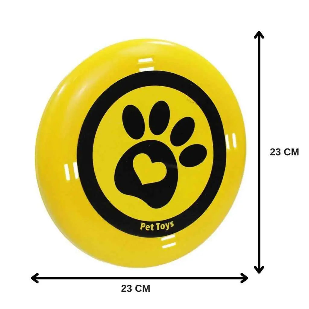 Kit 2 Frisbees Amarelos para Cachorros - Diversão e Exercício | Caprioli Shop - brinquedo para cães