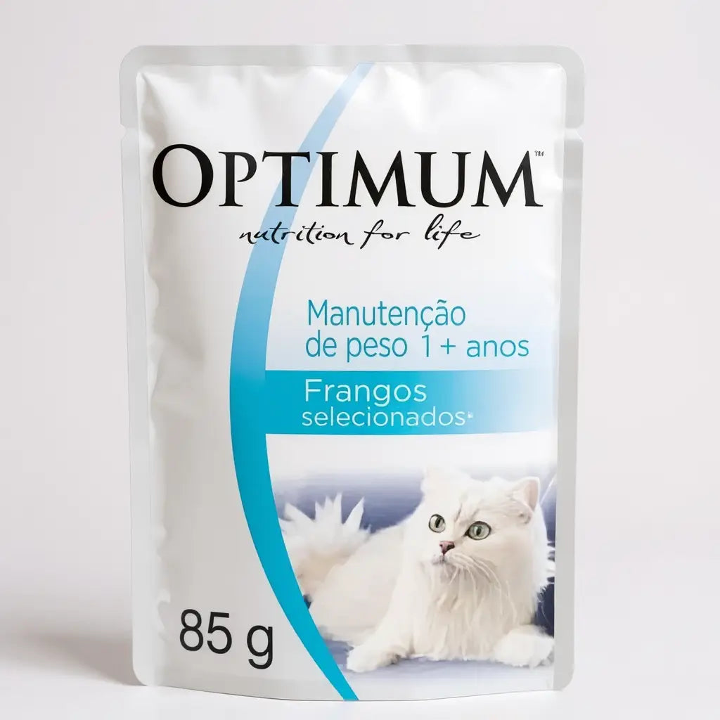 Kit 20 Sachês 40 g Optimum Gato - Saúde Urinária | Caprili Shop - petiscos para gatos - manutenção de peso