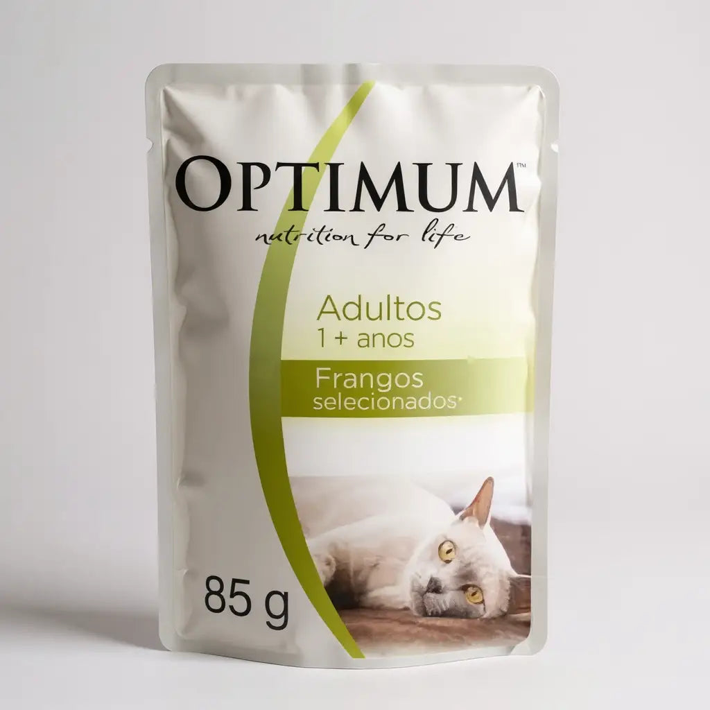 Kit 20 Sachês 40 g Optimum Gato - Saúde Urinária | Caprili Shop - petiscos para gatos - gato adulto