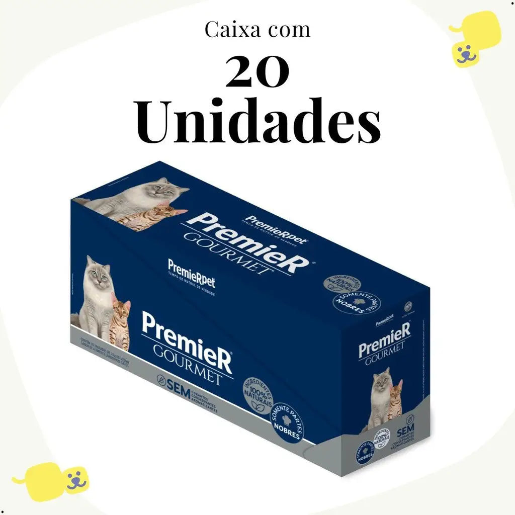 Kit 20 Sachês Golden Gourmet Gatos - Nutrição Completa | Caprili Shop - petiscos para gatos