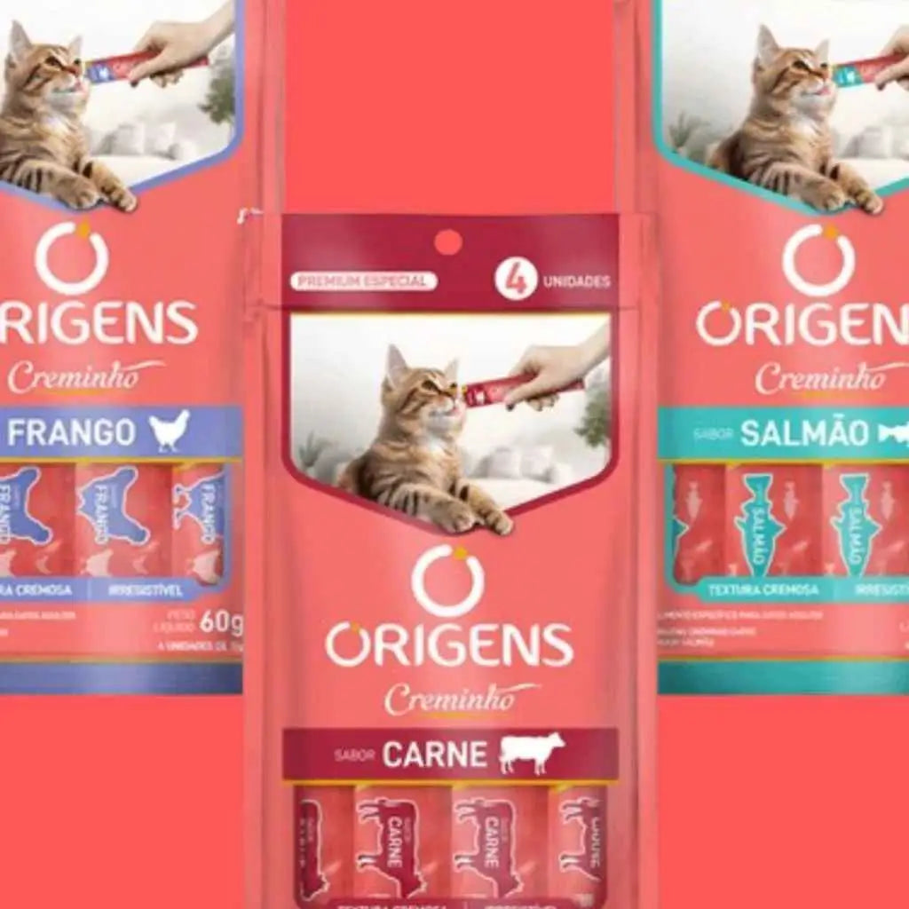 Kit 3 Petiscos Cremosos para Gatos Sabor Irresistível | Caprioli Shop petisco gatos